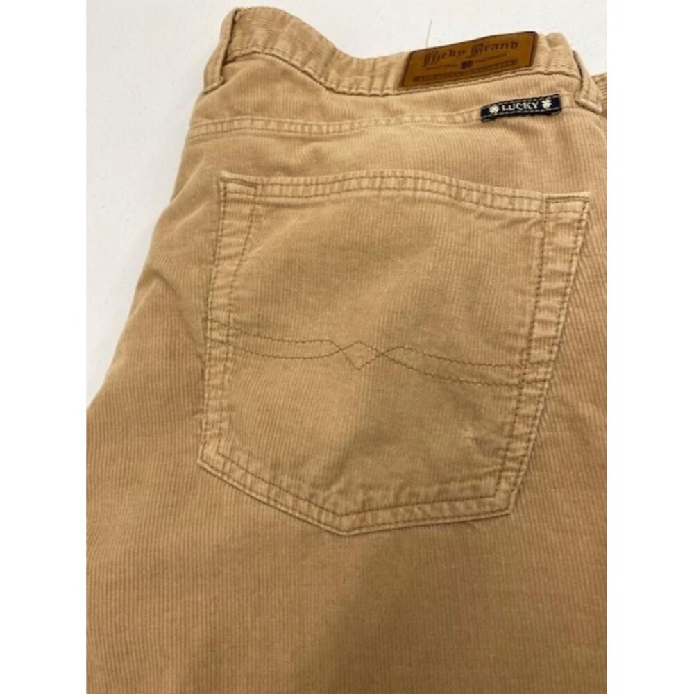 Lucky Brand 361 Vintage Straight Corduroy Pants Mens 36x30 Tan Fall 2012